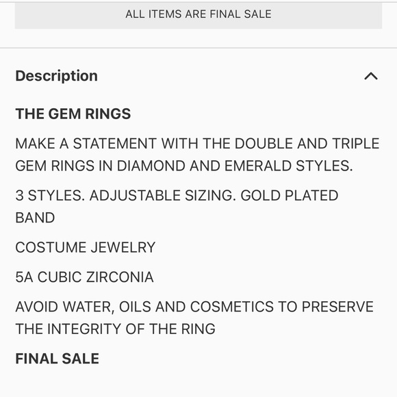 🆕 Naturyl Gem Ring - The Triple Gem Emerald - Picture 4 of 4